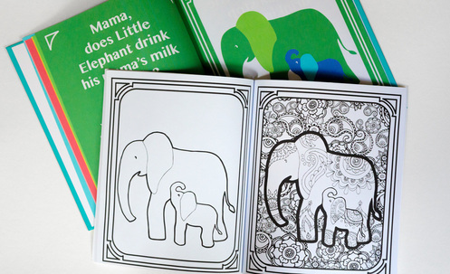 Mama Who Drinks Milk Like Me Adult Coloring Book Breastfeeding