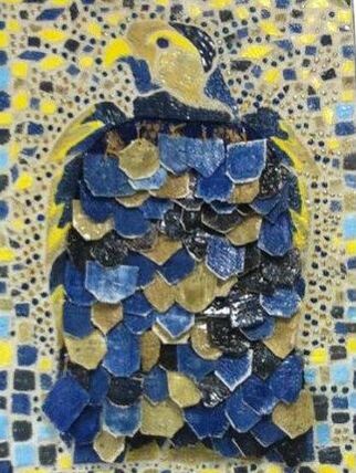 falcon frieze mosaic